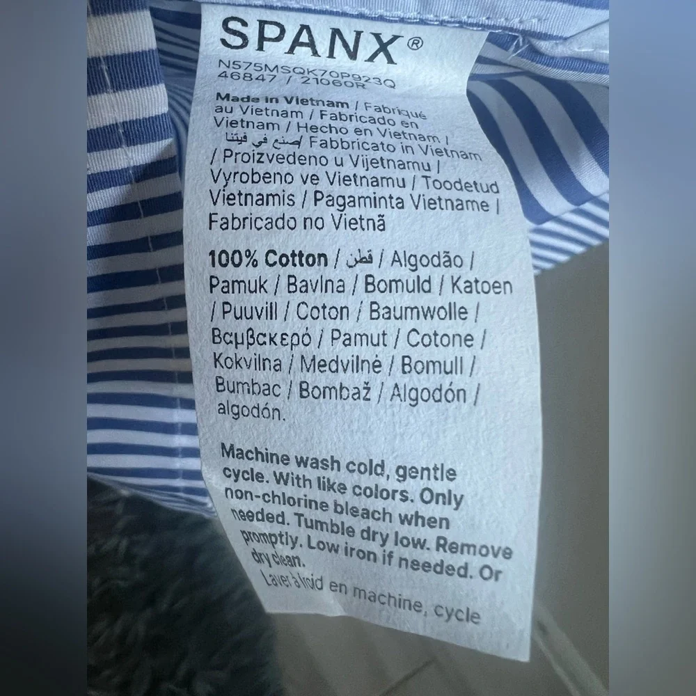 Spanx Poplin Women’s Shirt Dress - Picture 12 of 16